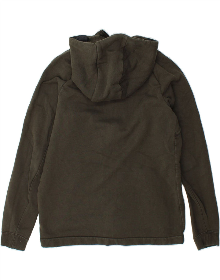 NIKE Womens Zip Hoodie Sweater UK 14 Medium Green Cotton Vintage Nike and Second-Hand Nike from Messina Hembry 