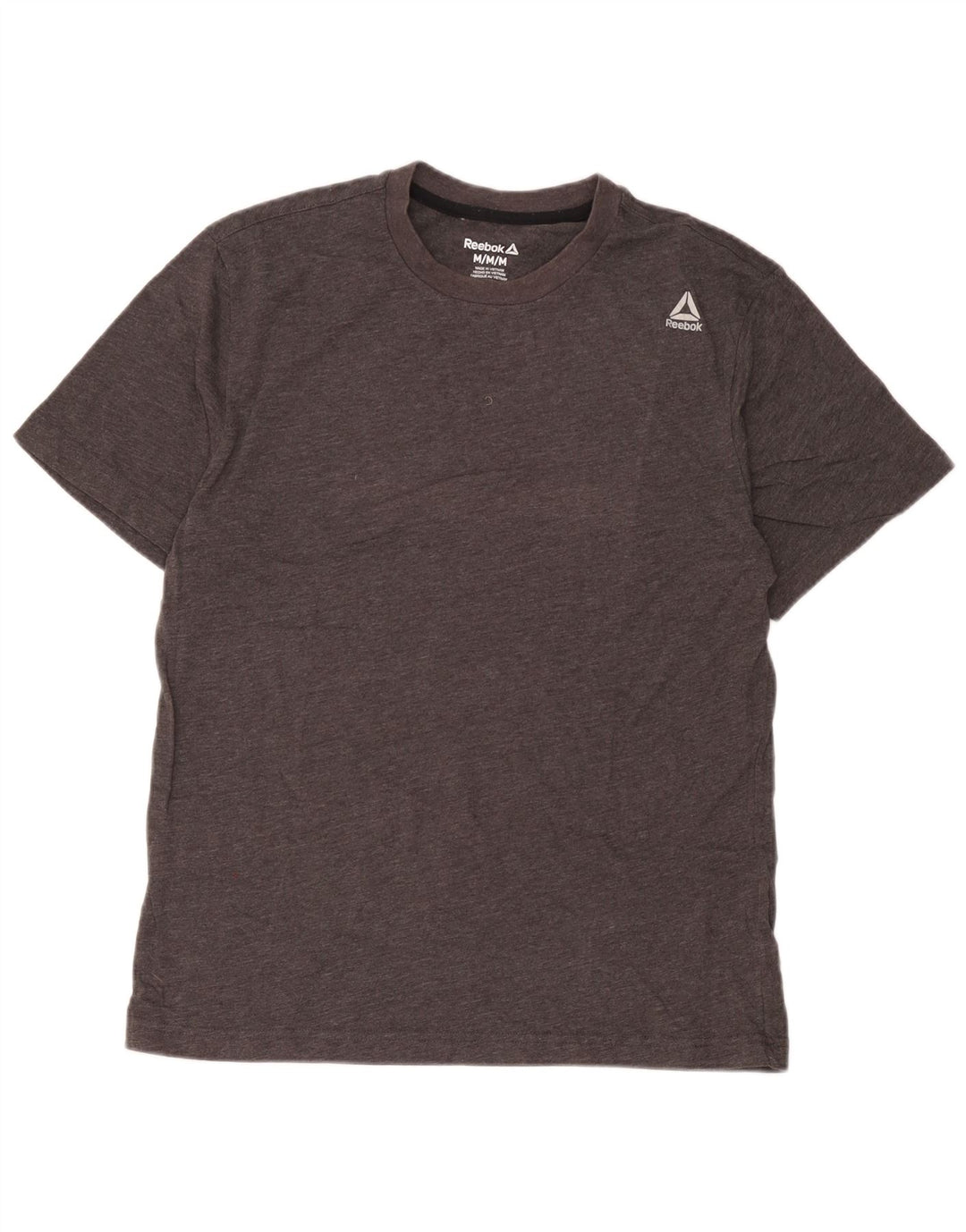 Reebok Mens T-Shirt Top Medium Grey Cotton