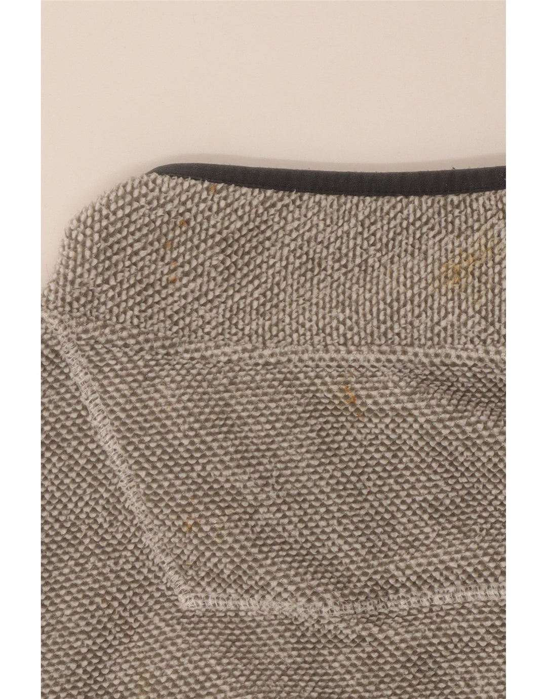 WEIRD FISH Mens Zip Neck Fleece Jumper XL Grey Polyester