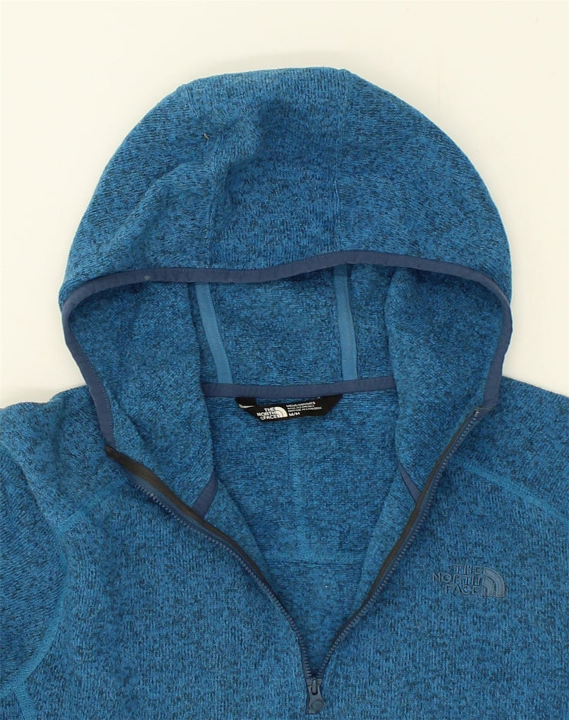 THE NORTH FACE Womens Hoodie Jumper UK 14 Medium Blue Polyester | Vintage The North Face | Thrift | Second-Hand The North Face | Used Clothing | Messina Hembry 