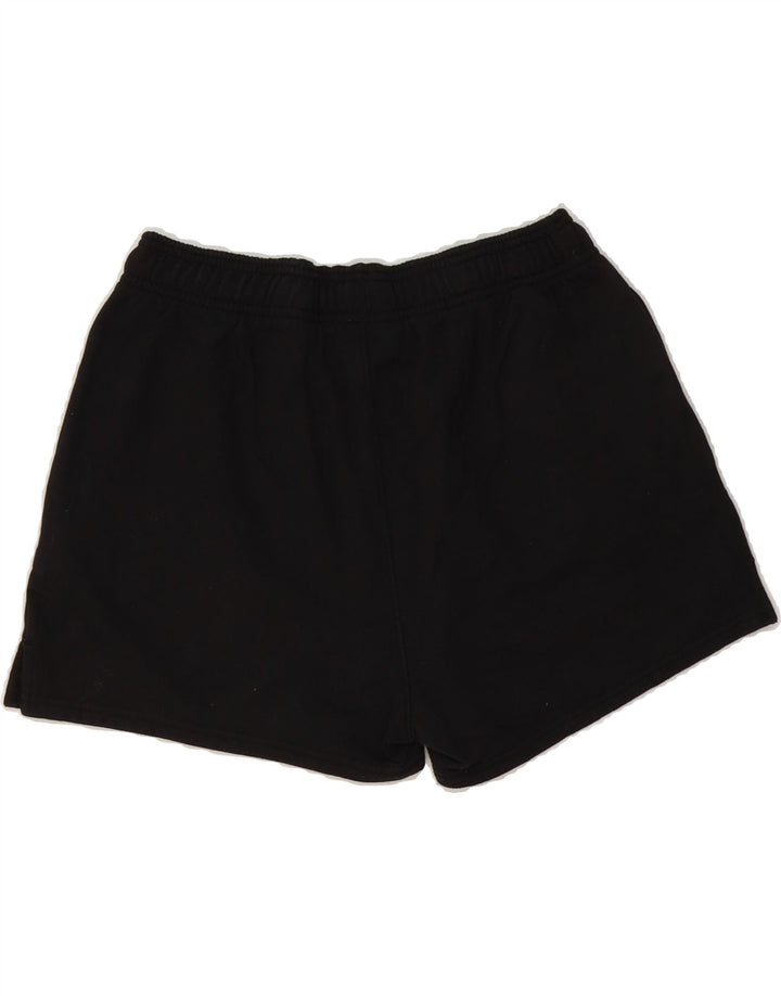 CHAMPION Womens Graphic Sport Shorts UK 14 Medium Black Cotton Vintage Champion and Second-Hand Champion from Messina Hembry 