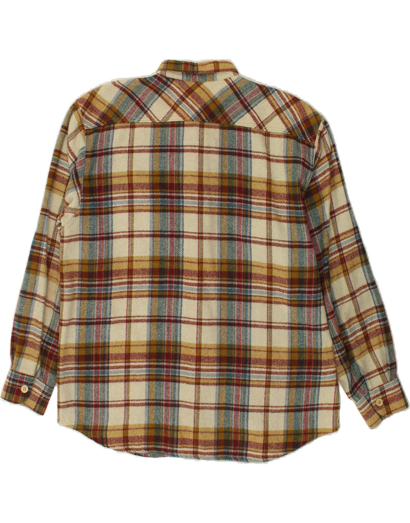 VINTAGE Mens Flannel Shirt Large Multicoloured Check Acrylic Vintage Vintage and Second-Hand Vintage from Messina Hembry 