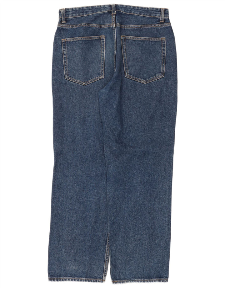 Zara Mens Straight Jeans EU 42 Large W32 L30 Blue