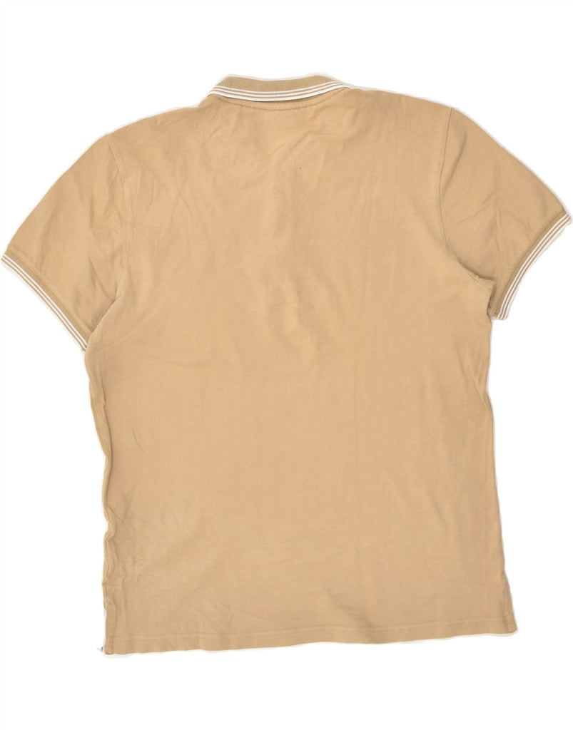 MARLBORO CLASSICS Mens Polo Shirt Large Beige Cotton | Vintage Marlboro Classics | Thrift | Second-Hand Marlboro Classics | Used Clothing | Messina Hembry 