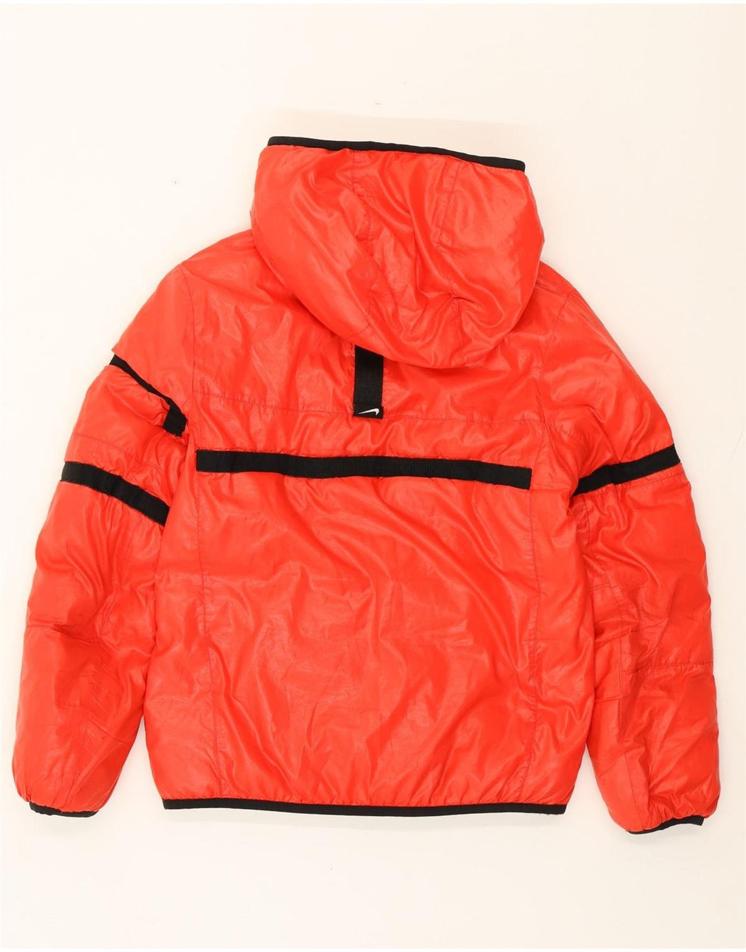 NIKE Boys Standard Fit Padded Jacket 13-14 Years Large Red Colourblock