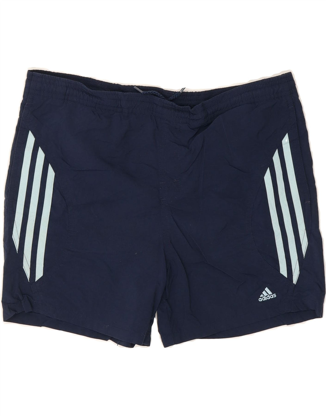 ADIDAS Womens Sport Shorts UK 8 Small  Navy Blue Polyester Vintage Adidas and Second-Hand Adidas from Messina Hembry 