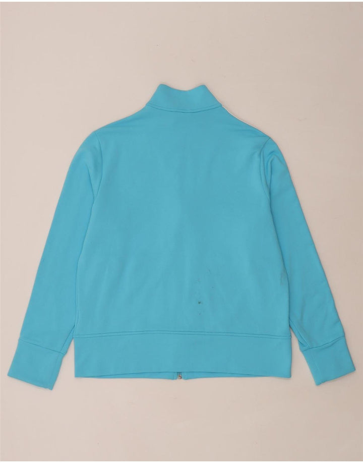Adidas Womens Tracksuit Top Jacket UK 22 XL Blue Polyester
