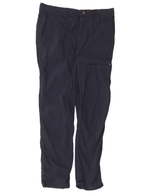 Fat Face Mens Straight Cargo Trousers W34 L31 Navy Blue Cotton