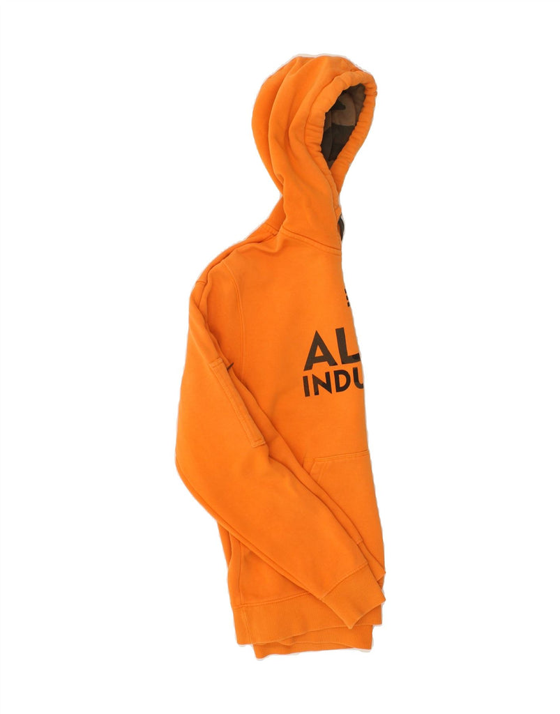 ALPHA INDUSTRIES Mens Graphic Hoodie Jumper Medium Orange Vintage Alpha Industries and Second-Hand Alpha Industries from Messina Hembry 