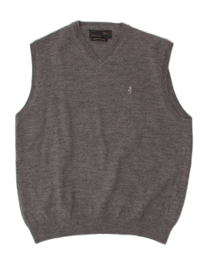 MARLBORO CLASSICS Womens Classic Vest Tank Top UK 18 XL Grey Merino Wool | Vintage Marlboro Classics | Thrift | Second-Hand Marlboro Classics | Used Clothing | Messina Hembry 