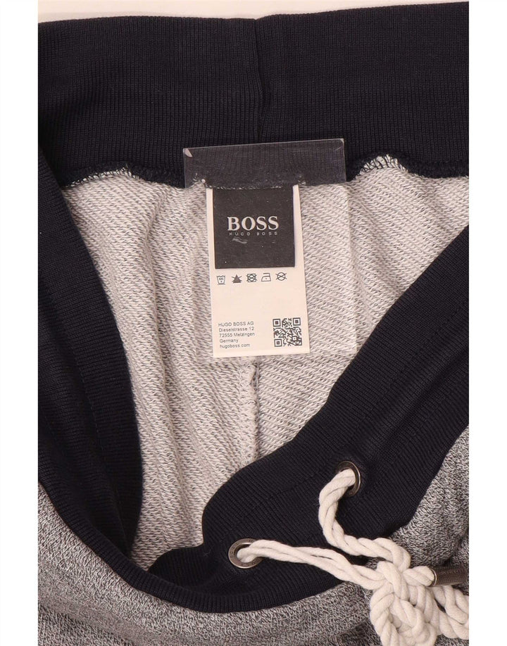 Hugo Boss Mens Tracksuit Trousers Joggers Medium  Grey Colourblock