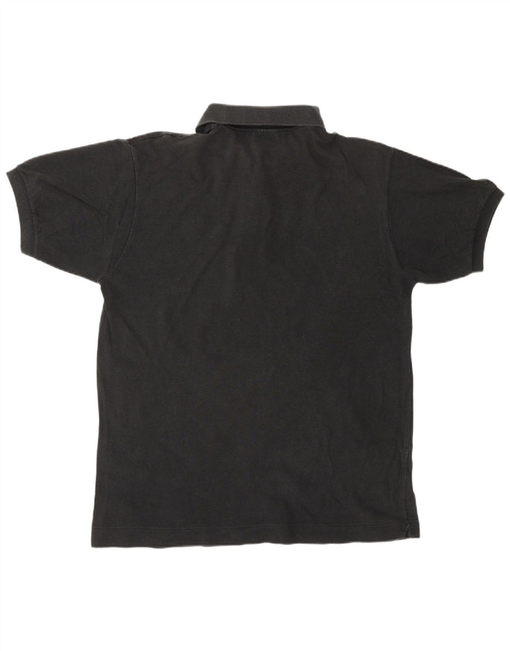 LACOSTE Mens Polo Shirt Size 4 Medium Black Cotton