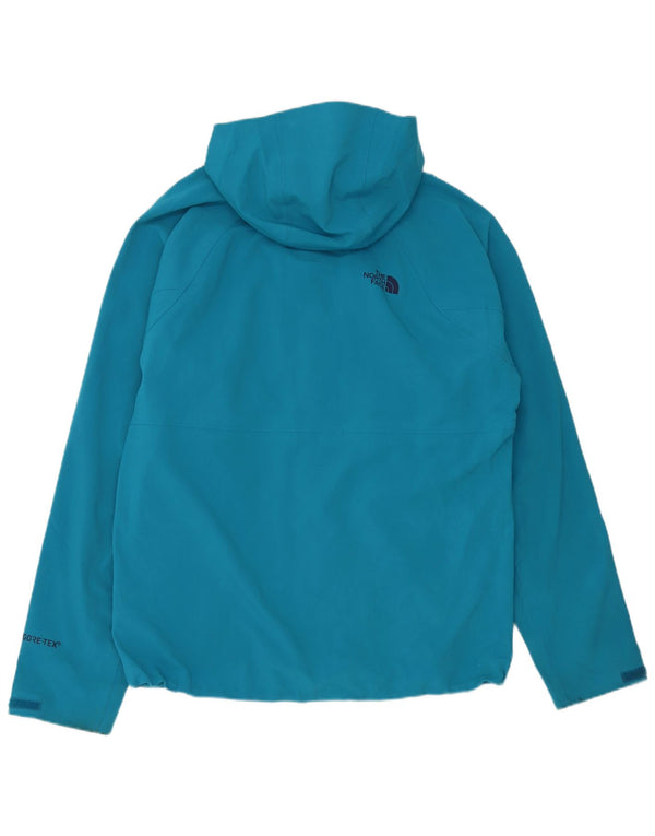 The North Face Mens Hooded Rain Jacket UK 40 Large Blue
