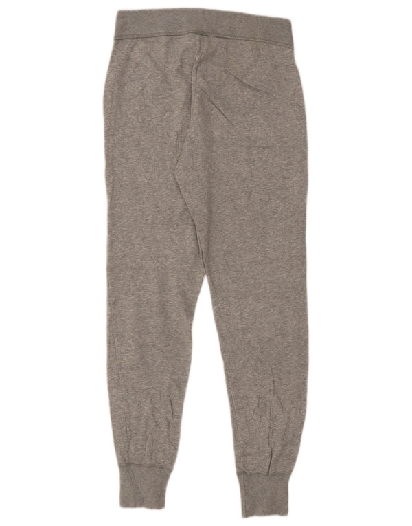 NIKE Womens Tracksuit Trousers Joggers UK 10 Small Grey Cotton