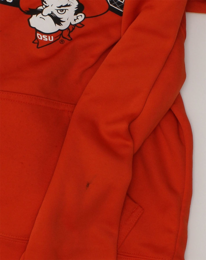 RUSSELL ATHLETIC Boys Graphic Hoodie Jumper 10-11 Years Large Red Cotton | Vintage Russell Athletic | Thrift | Second-Hand Russell Athletic | Used Clothing | Messina Hembry 