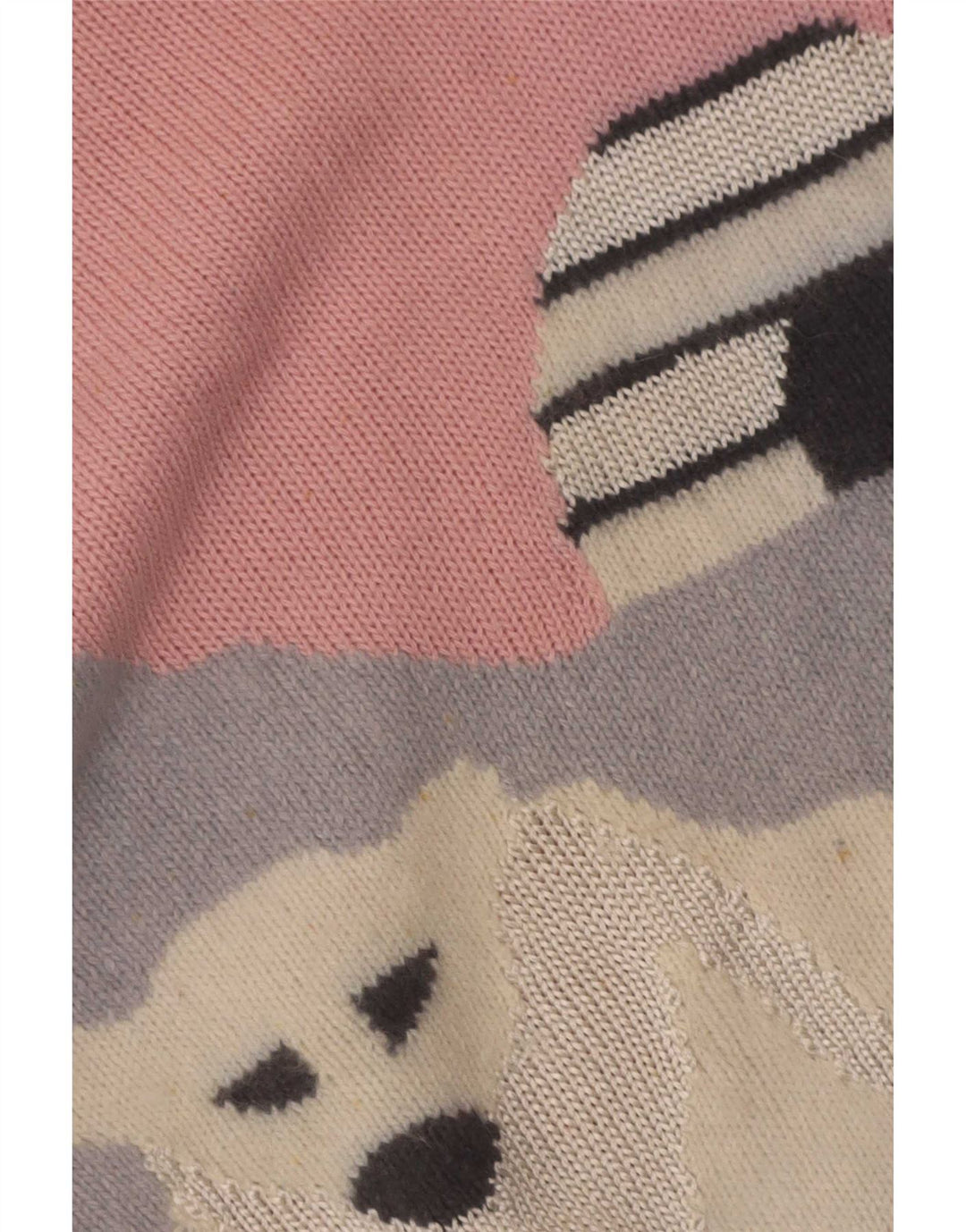 Silvy Womens Graphic Crew Neck Jumper Sweater IT 44 Medium Pink Colourblock