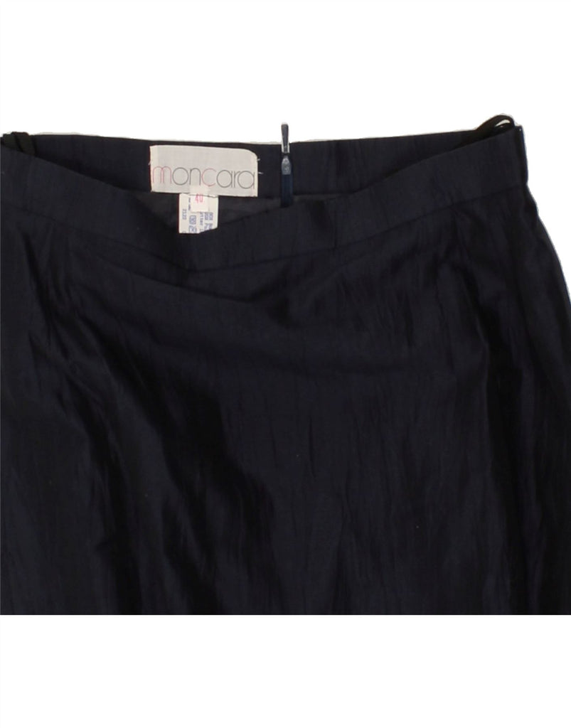 VINTAGE Womens Straight Skirt IT 40 Small W26  Navy Blue Cotton Vintage Vintage and Second-Hand Vintage from Messina Hembry 