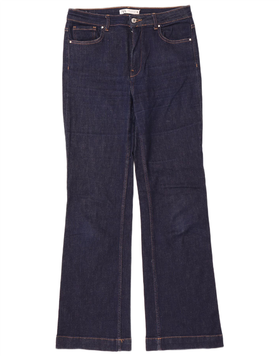 Zara Womens Bootcut Jeans EU 42 Large W32 L34 Navy Blue