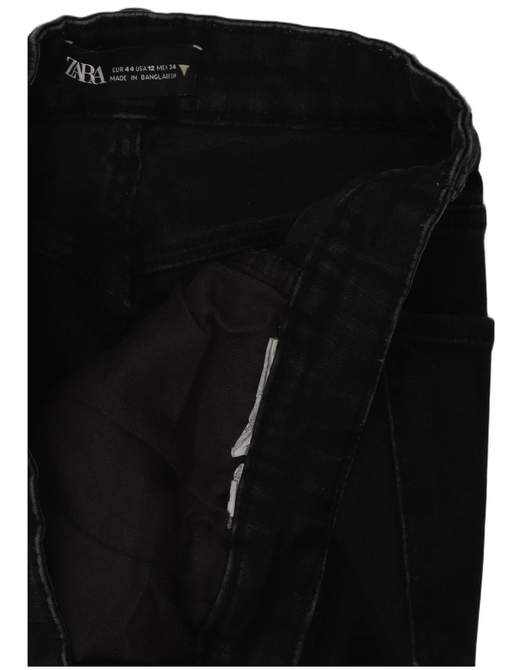 Zara Womens Slim Jeans EU 44 XL W34 L26 Black
