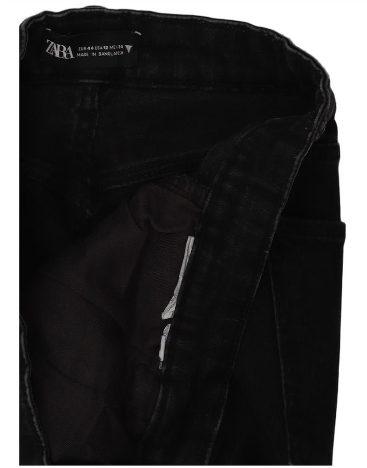 Zara Womens Slim Jeans EU 44 XL W34 L26 Black