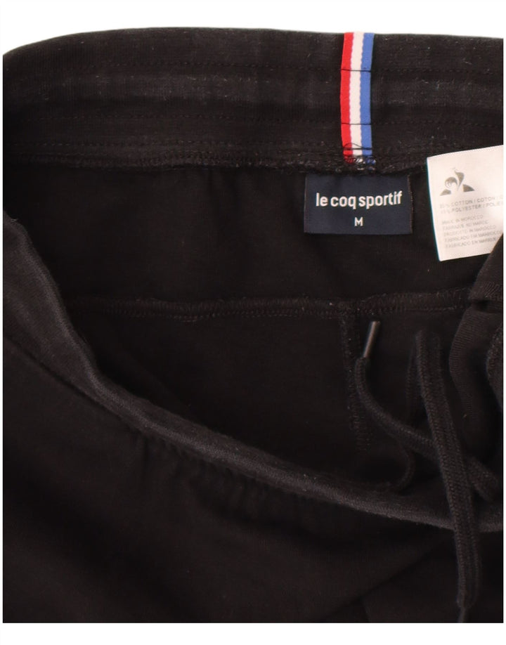 Le Coq Sportif Mens Tracksuit Trousers Joggers Medium  Black Cotton