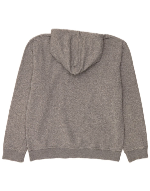 Quiksilver Mens Graphic Hoodie Jumper XL Grey Cotton