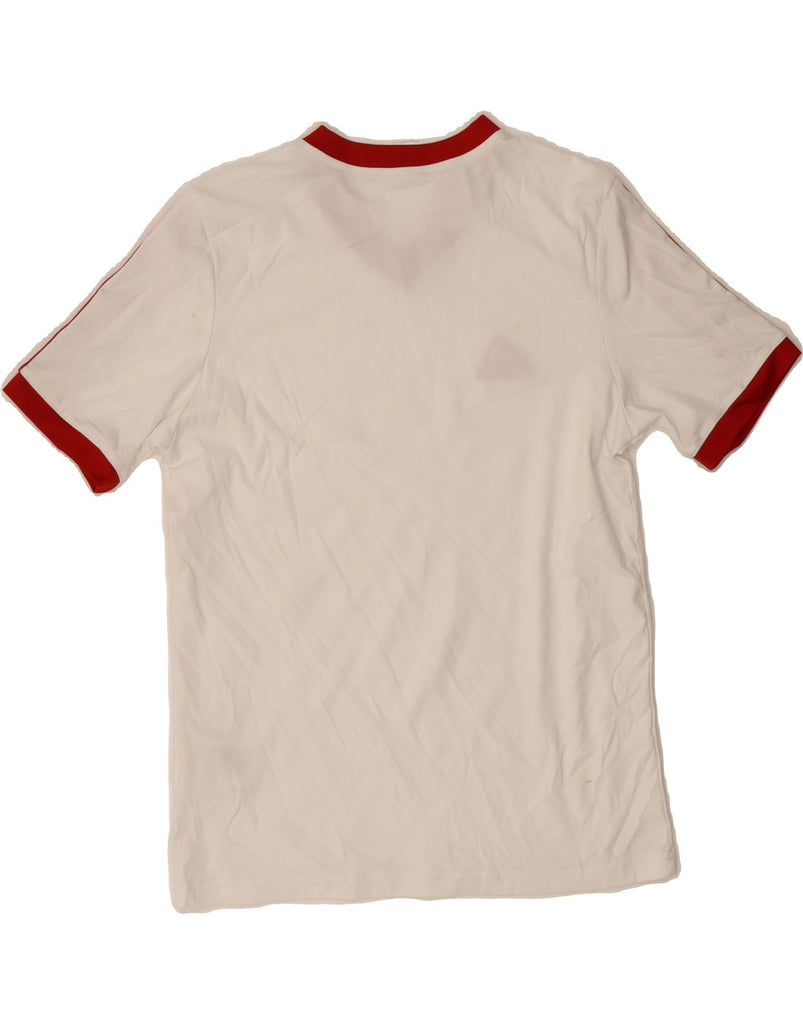 ADIDAS Boys Climalite T-Shirt Top 14-15 Years XL White Vintage Adidas and Second-Hand Adidas from Messina Hembry 