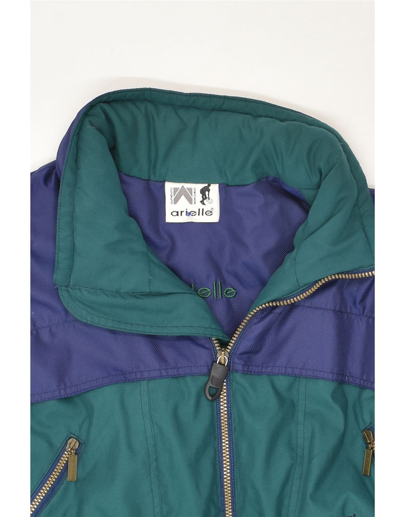 VINTAGE Mens Windbreaker Jacket UK 40 Large Green Colourblock Polyamide | Vintage Vintage | Thrift | Second-Hand Vintage | Used Clothing | Messina Hembry 