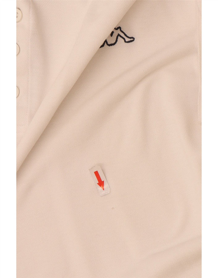 Kappa Mens Polo Shirt 4XL White Cotton