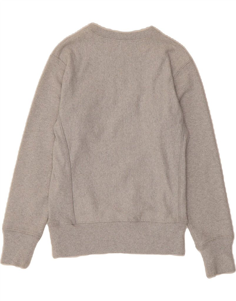 CHAMPION Womens Graphic Sweatshirt Jumper UK 6 XS Grey Cotton Vintage Champion and Second-Hand Champion from Messina Hembry 
