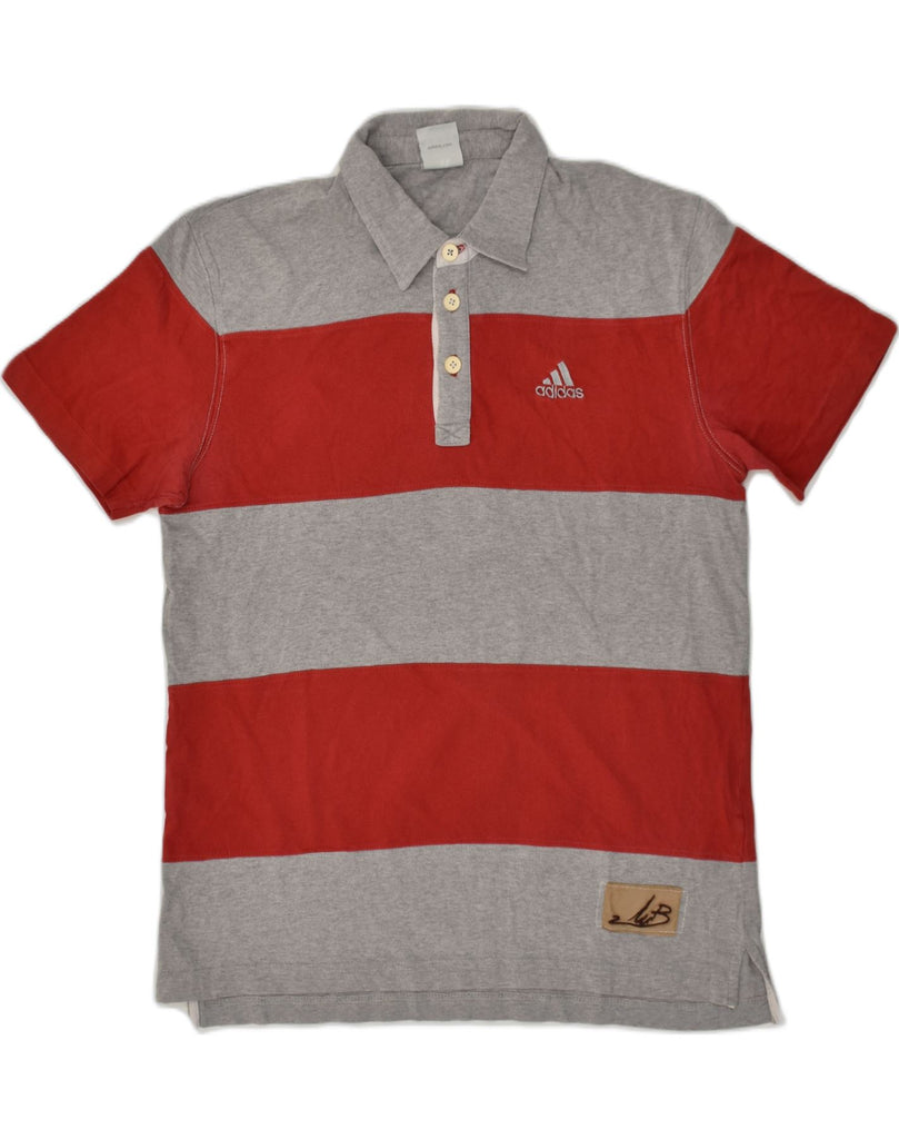 ADIDAS Mens Polo Shirt UK 42/44 Large Red Colourblock Cotton | Vintage Adidas | Thrift | Second-Hand Adidas | Used Clothing | Messina Hembry 