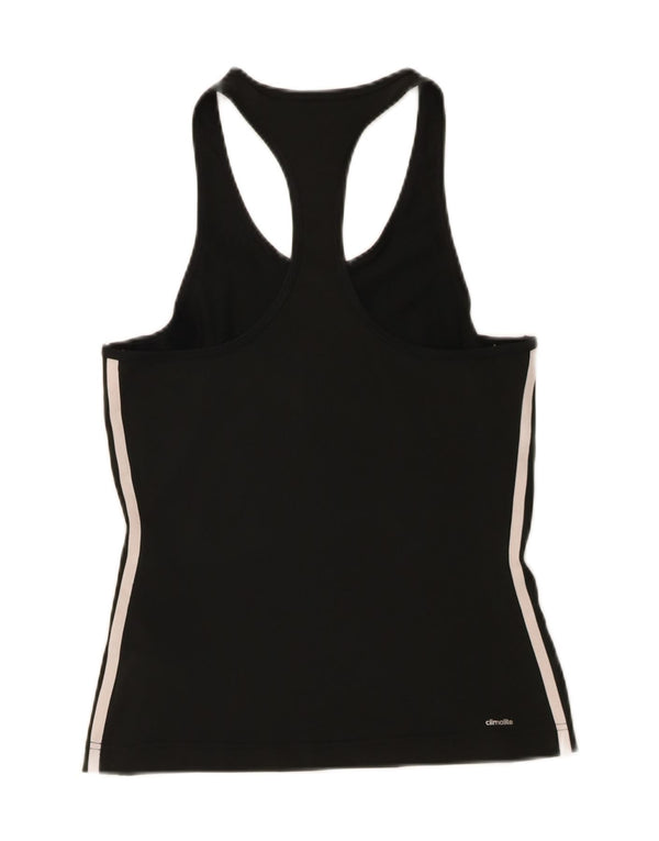 Adidas Womens Climalite Vest Top UK 8/10 Small Black Polyester