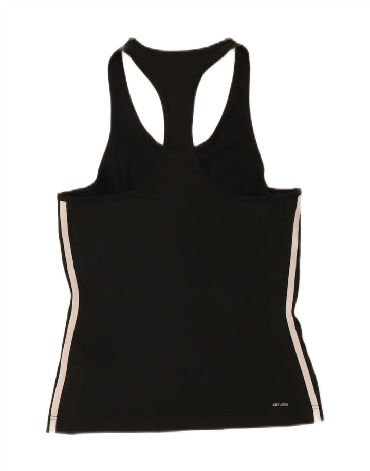 Adidas Womens Climalite Vest Top UK 8/10 Small Black Polyester