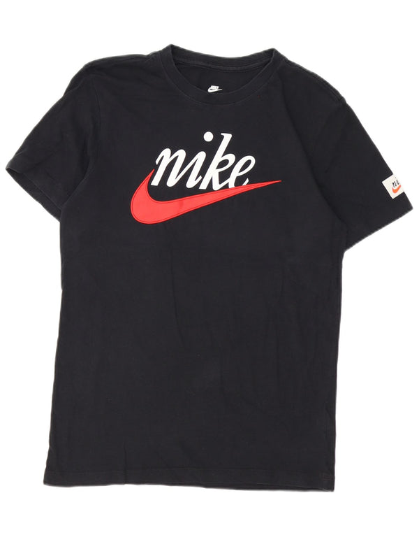 Nike Mens Graphic T-Shirt Top Small Black Cotton