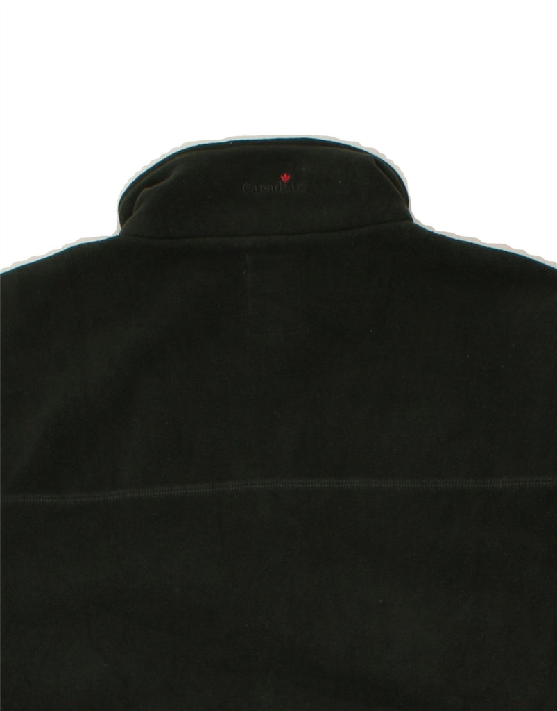 VINTAGE Mens Fleece Jacket UK 40 Large Black Polyester | Vintage Vintage | Thrift | Second-Hand Vintage | Used Clothing | Messina Hembry 