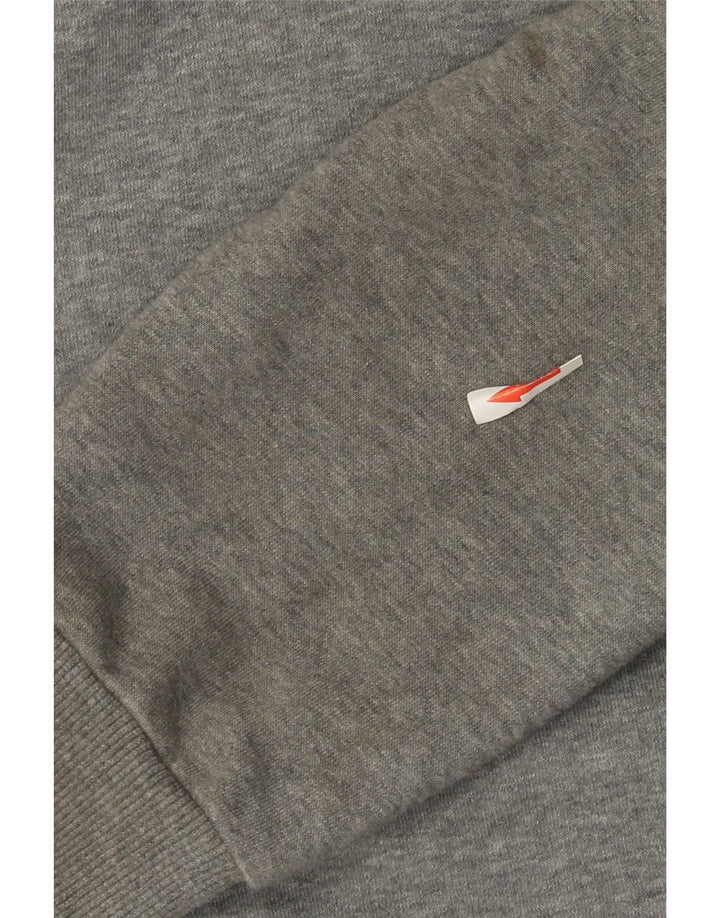 Puma Mens Graphic Hoodie Jumper Large Grey Cotton