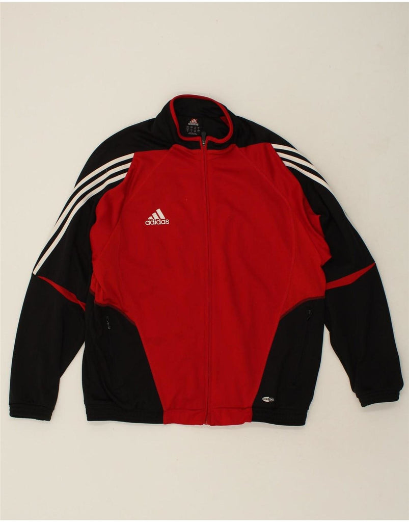 ADIDAS Mens Climacool Graphic Tracksuit Top Jacket UK 44/46 Large Red Vintage Adidas and Second-Hand Adidas from Messina Hembry 