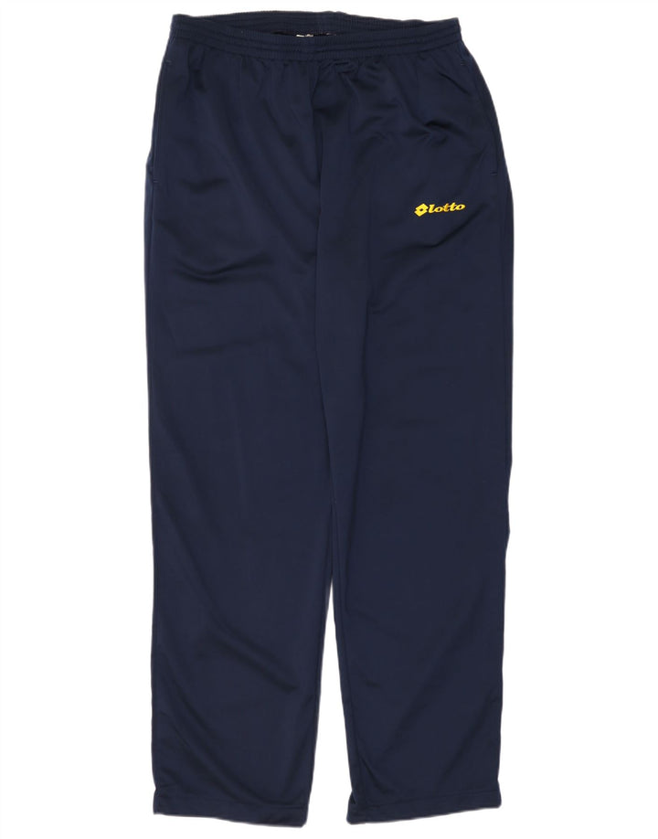 LOTTO Mens Graphic Full Tracksuit 2XL  Navy Blue Colourblock Polyester