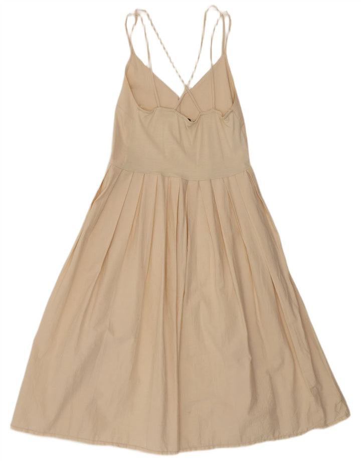 Zara Womens Sundress UK 14 Medium Beige