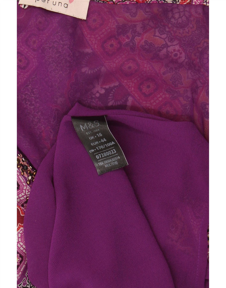 Marks & Spencer Womens Sundress UK 16 Large  Multicoloured Floral Polyester