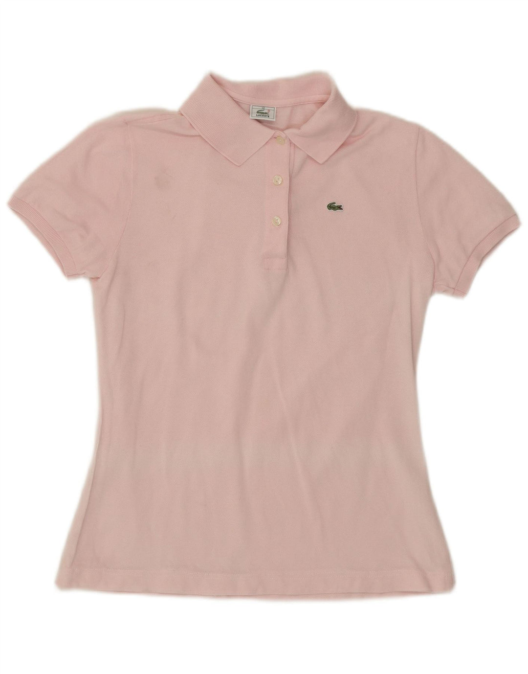 Lacoste Womens Polo Shirt Size 40 Medium Pink Cotton