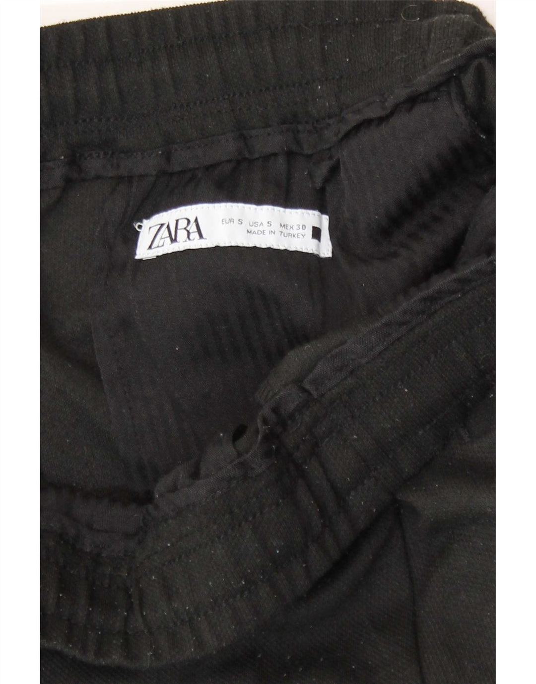 Zara Mens Casual Trousers Small W30 L27 Black