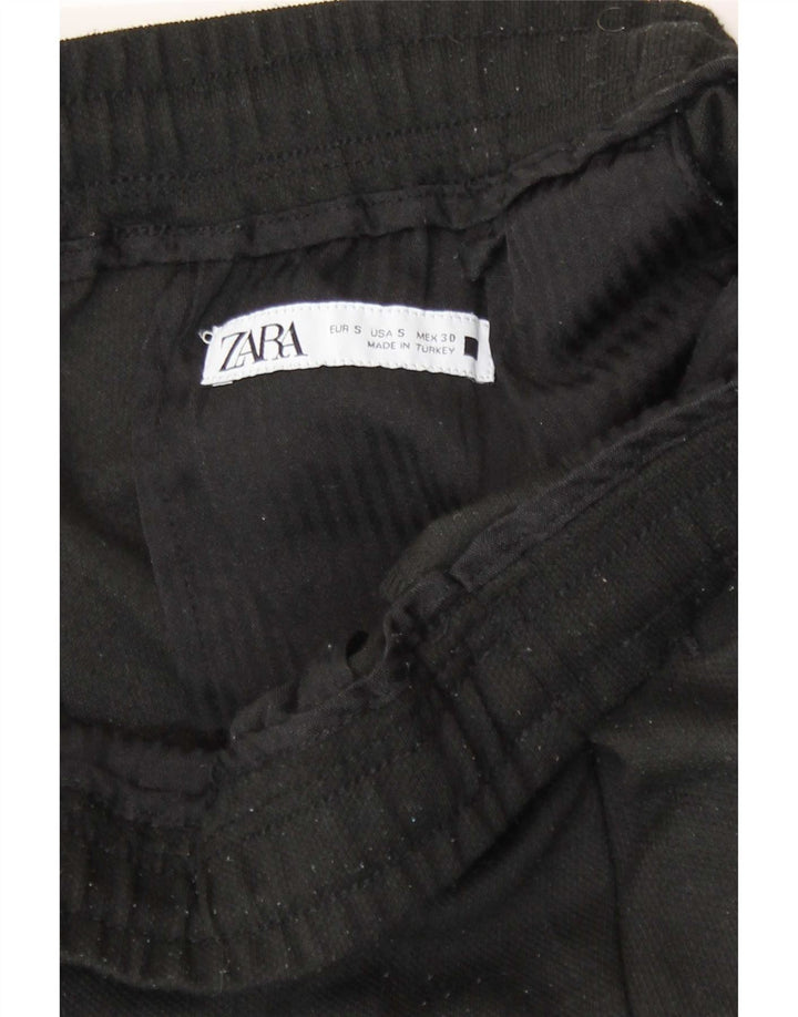 Zara Mens Casual Trousers Small W30 L27 Black