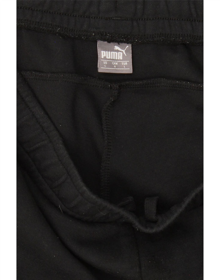 PUMA Mens Tracksuit Trousers Joggers Large Black Vintage Puma and Second-Hand Puma from Messina Hembry 