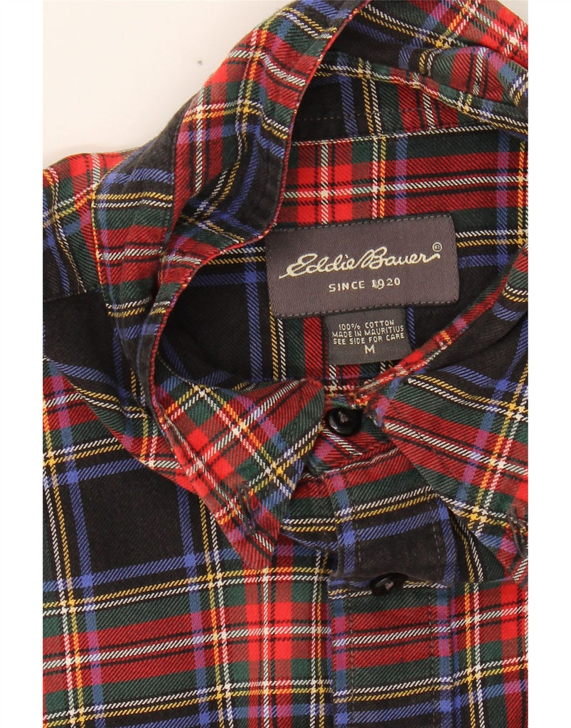 EDDIE BAUER Mens Flannel Shirt Medium Multicoloured Check Cotton Vintage Eddie Bauer and Second-Hand Eddie Bauer from Messina Hembry 