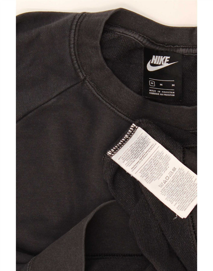 Nike Mens Sweatshirt Jumper Medium Black Cotton