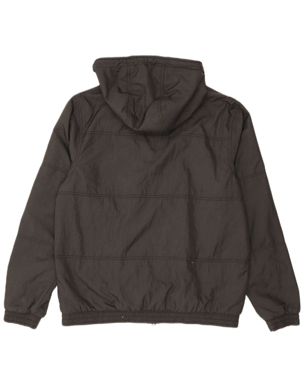 Jordan Mens Hooded Tracksuit Top Jacket Large Grey Nylon