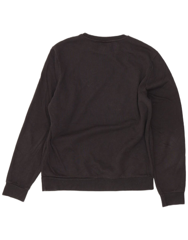 Champion Boys Graphic Sweatshirt Jumper 15-16 Years 2XL Black Cotton Sports
