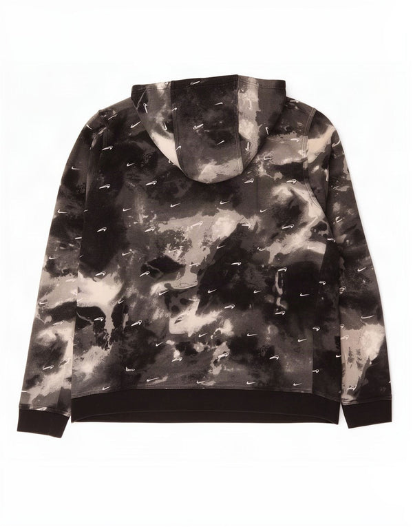 Nike Mens Graphic Hoodie Jumper XL Black Tie Dye Cotton