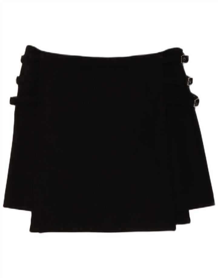 Armani Womens Mini Skirt US 10 Large W34 Black Polyester